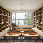 Geometric Southwestern Tent Earth Tone Rug