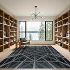 Monochromatic Geometric Lattice Structure Rug