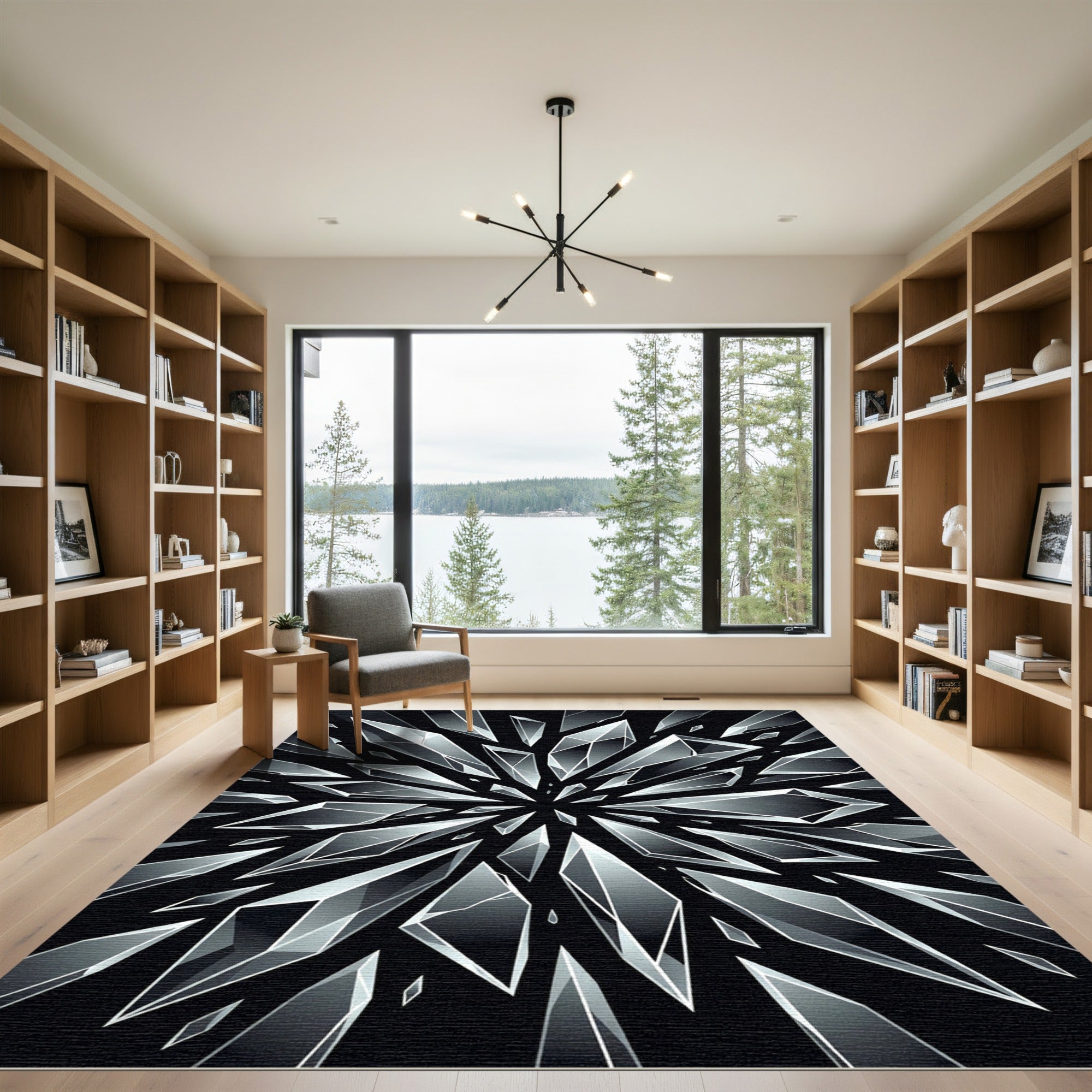 Shattered Crystal Burst Radiance Rug