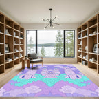 Pastel Purple Castle Wonderland Rug