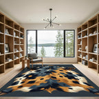 Abstract Animal Print Fur Rug