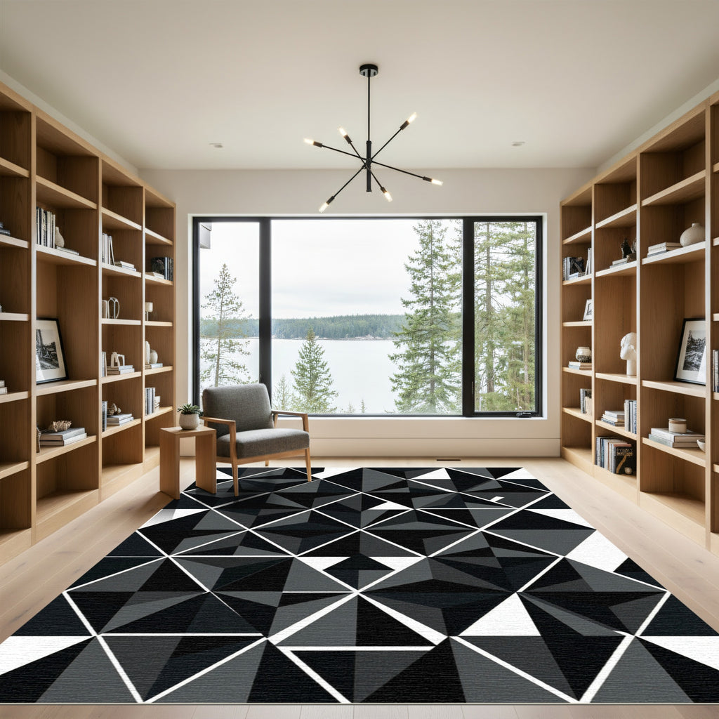 Monochromatic Geometric Faceted Triangles Rug