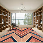 Coral Ridge Chevron Abstract Rug