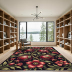 Gilded Pomegranate Botanical Orchard Artwork Rug