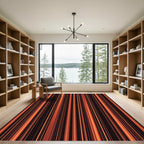 Warm Tones Vertical Stripe Appeal Rug