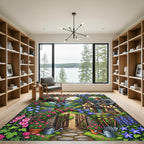 Enchanted Cottage Rose And Clematis Garden Rug