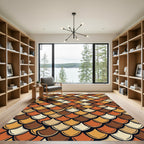 Autumn Scale Pattern Rug