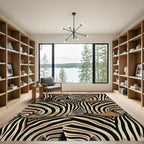 Zebra Stripe Herd Overlay Rug
