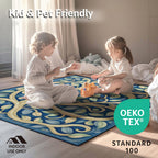 Abstract Animal Print Fur Rug