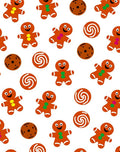 Gingerbread Cookie Swirl Holiday Repeat Rug