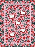 Pink Floral Puppy Play Rug