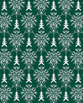 Emerald White Medieval Floral Swirls Rug