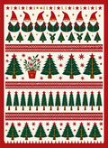 Christmas Gnomes And Trees Textile Rug