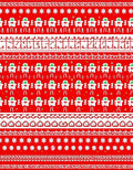 Red White Holiday Village Stripes Rug