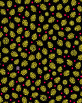 Yellow Ferns And Crimson Dots Rug