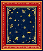 Midnight Blue Starry Field Rug
