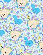 Pastel Whimsical Creature Swirl Rug