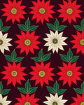 Crimson Flower With Cream Accents Rug
