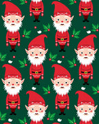 Christmas Elf Holly Berry Garland Rug
