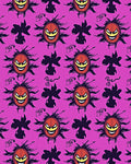 Spooky Orange Pumpkin Grin Halloween Rug