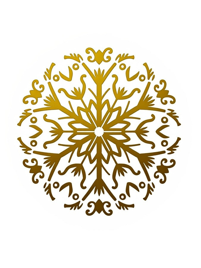 Golden Circular Starburst Medallion Rug