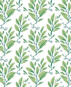 Lush Green Leafy Vine Rug