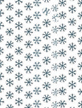White Snowflakes Scattered Inky Blue Rug