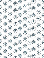 White Snowflakes Scattered Inky Blue Rug