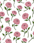 Pink Rose Garden Stem Arrangement Rug