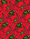 Bold Red Floral Garden Bloom Rug
