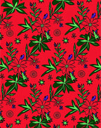 Bold Red Floral Garden Bloom Rug
