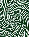 Emerald White Swirl Stripe Rug