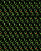 Green Holly Berry Garland Repeat Rug