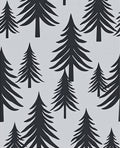 Dark Forest Trees Scandinavian Graphic Rug