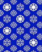 Winter White Snowflake Abundant Rug