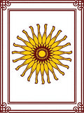 Radiant Yellow Sunburst Mandala Rug