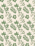 Charming Ivory Green Vine Garden Rug