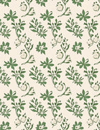 Charming Ivory Green Vine Garden Rug