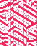 Vivid Pink Organic Geometric Weave Rug