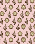 Blush Floral Leaf Arrangement Rug