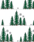 Evergreen Forest Snowfall Rug