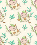 Sweet Sleeping Critter Garden Rug