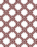 Deep Red Lattice Geometric Rug