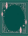 Whimsical Pink Evergreen Border Rug
