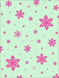 Pink Snowflake Scatter Rug