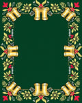 Golden Twin Boot Floral Border Rug