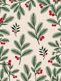 Christmas Evergreen Berry Scatter Rug