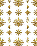 Golden Snowflake Allover Contemporary Rug