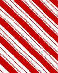 Bold Red White Diagonal Stripe Border Rug