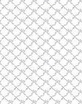 Silver Leaf Scroll Lattice Rug
